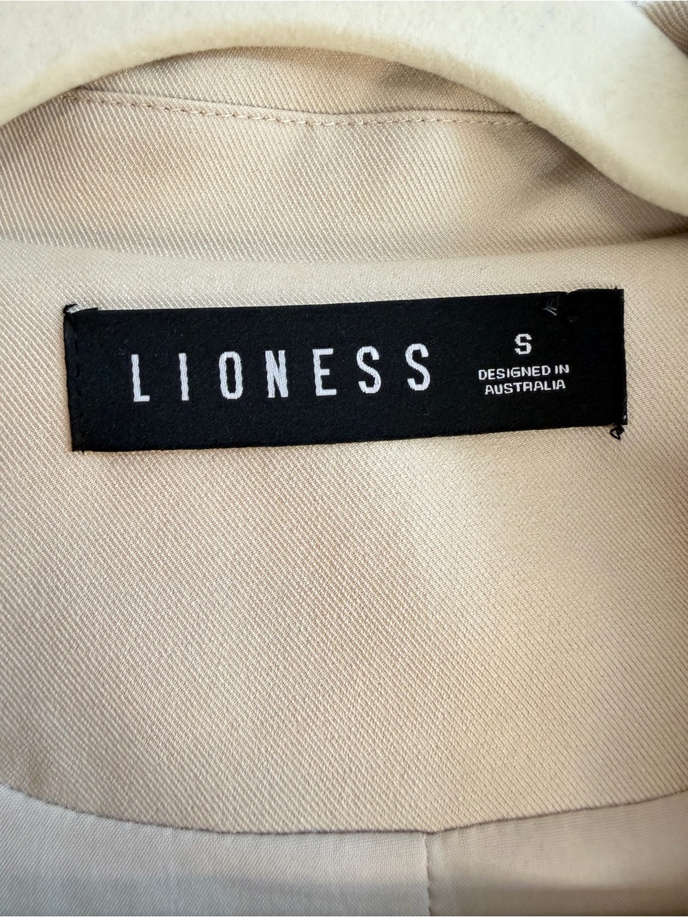 Lioness Cream Double-Breasted Military Style Blazer - Picture 3 of 8